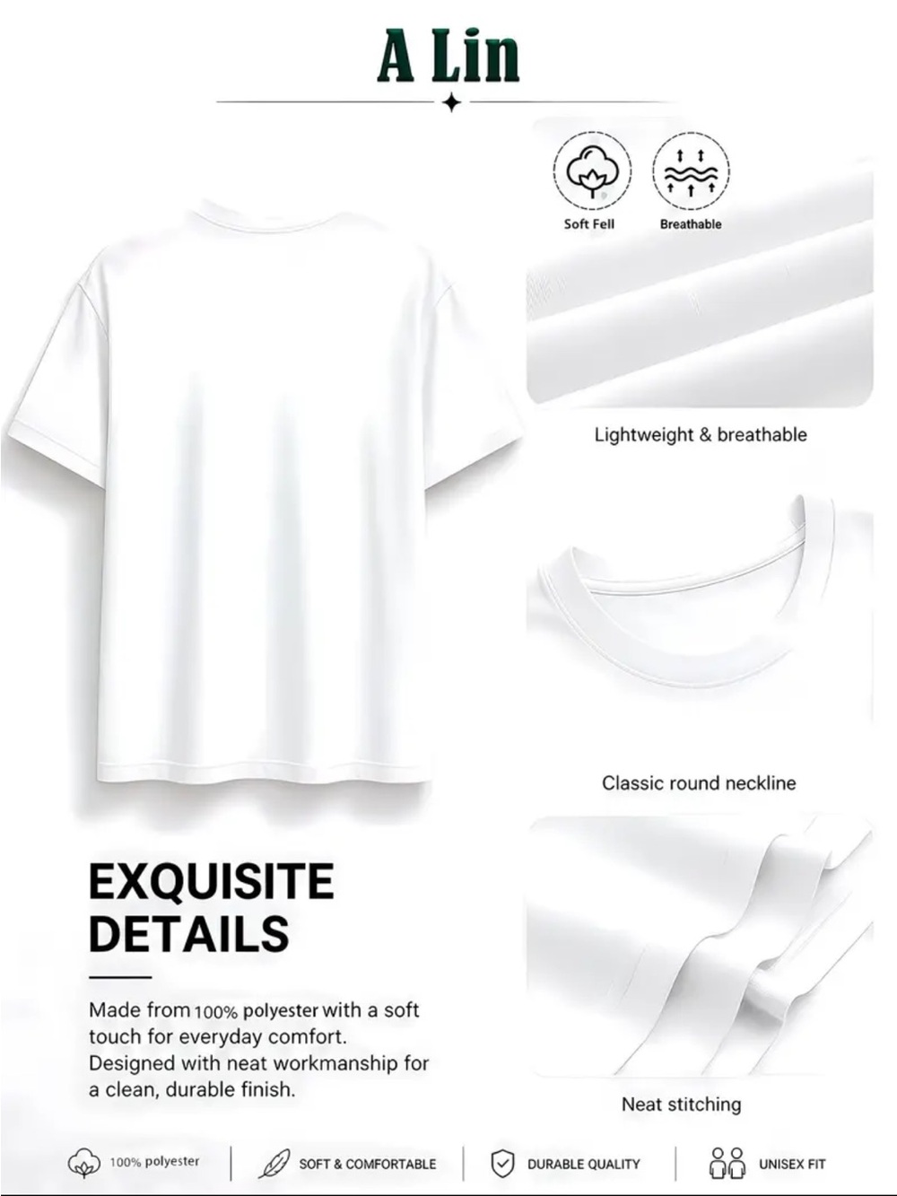 White Graphic Tee - "I Will Succeed because I am insane” Tiger Rider - Picture 2 of 2